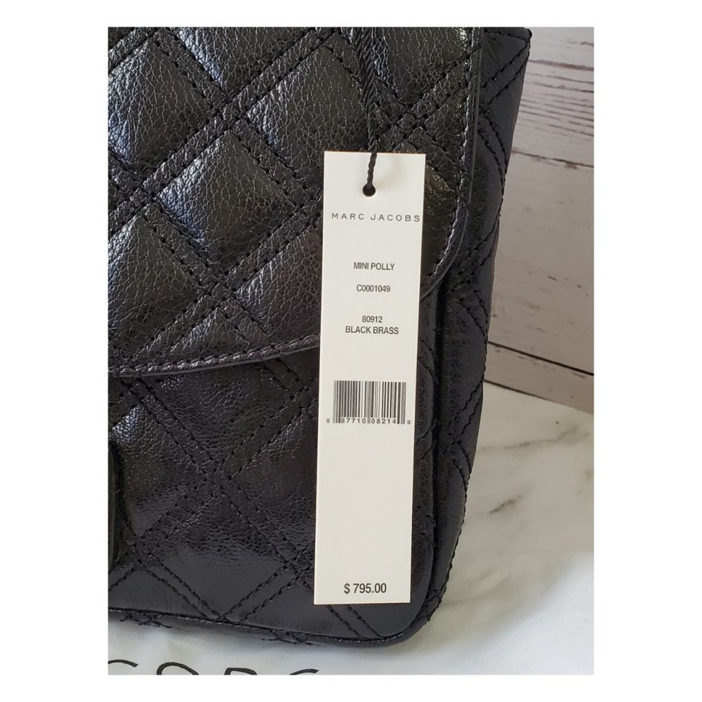 Marc Jacobs Mini Polly Quilted Shoulder Bag BLACK - Picture 11 of 11